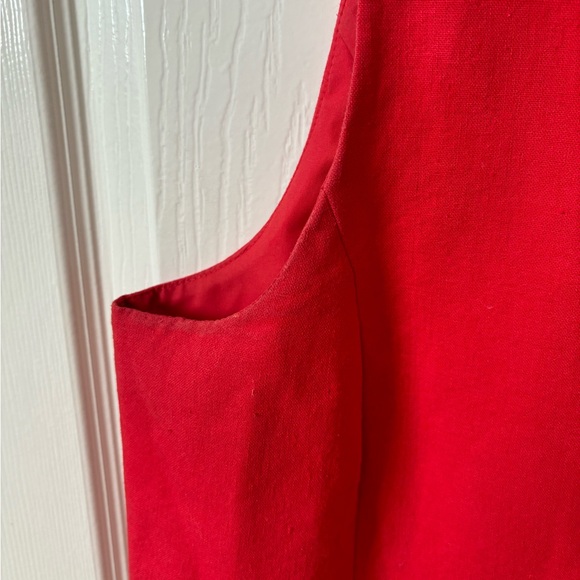 Old navy red linen vest - Picture 5 of 6